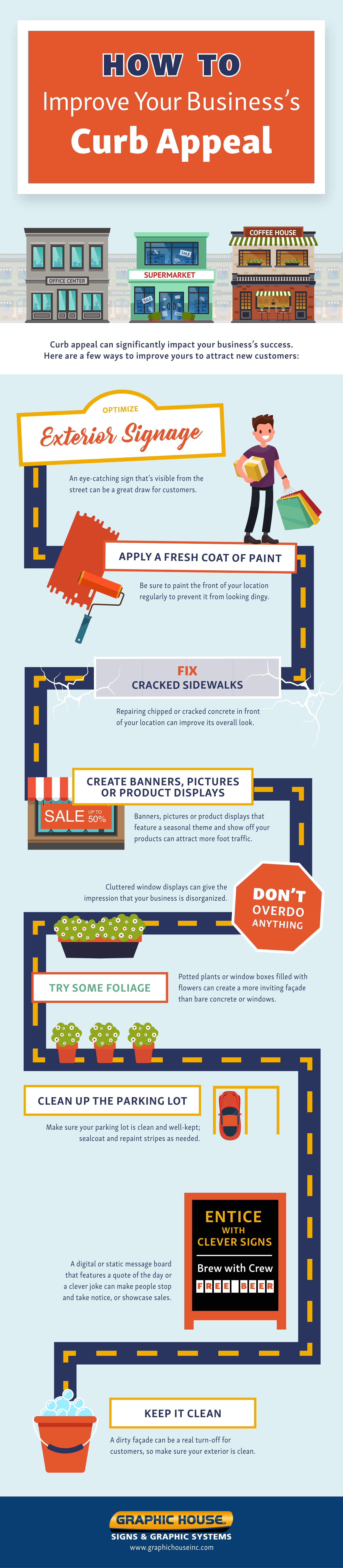 8 Ways To Enchance Curb Appeal Infographic 8 Ways To Enchance Curb Appeal Infographic